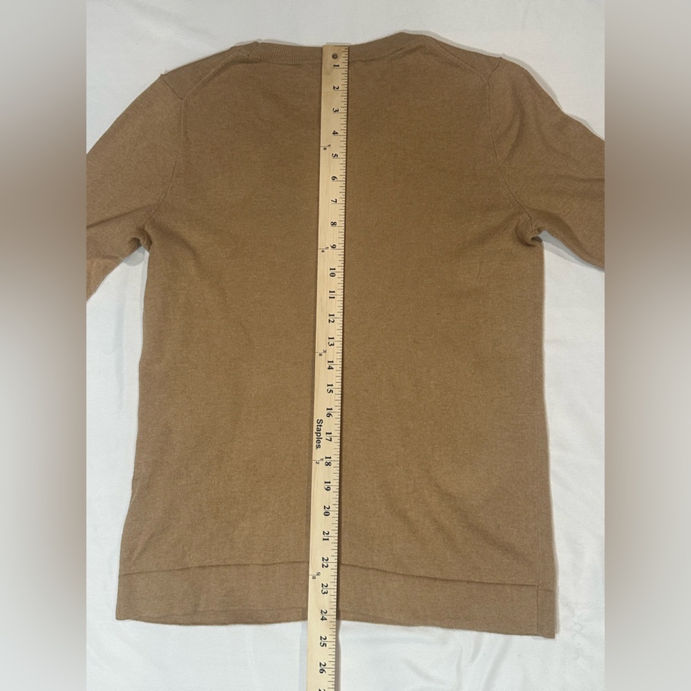 J. Crew Women's Light brown /Tan Long Sleeve w/ Pink Heart- medium- Cotton - Picture 10 of 14